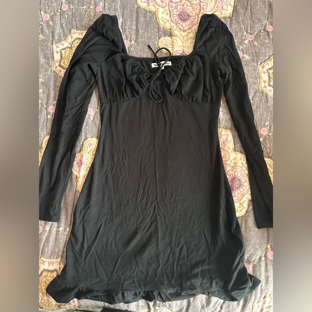 Reformation, Black dress, Size Small